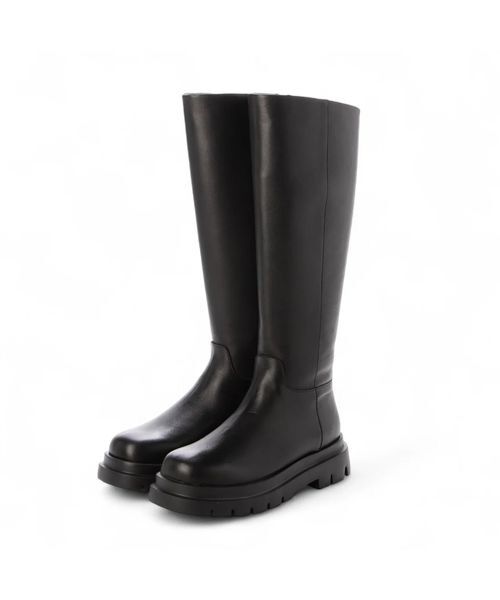 ing / イング ブーツ（ロング丈） | ボリュームソールロングブーツ（ブラック）