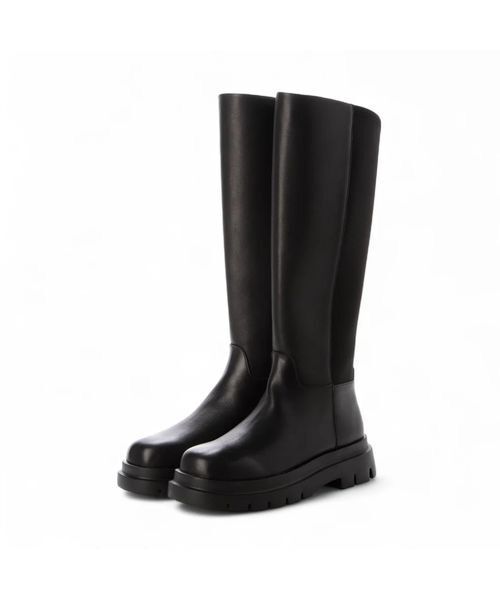 ing / イング ブーツ（ロング丈） | ボリュームソールロングブーツ（ブラックビー）