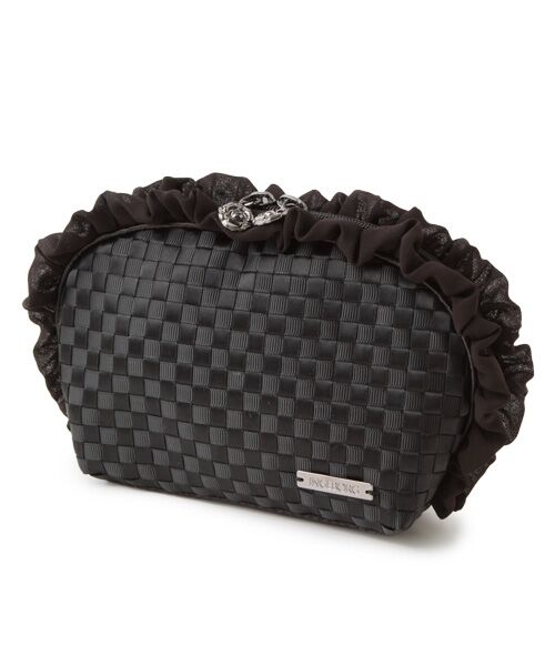 セール アウトレット グログランリボンメッシュポーチ ポーチ Ingeborg インゲボルグ ファッション通販 タカシマヤファッションスクエア