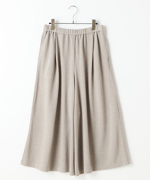 INGEBORG / インゲボルグ スラックス・ドレスパンツ | 【アウトレット】イタリアンジャージーガウチョパンツ（ベージュ）