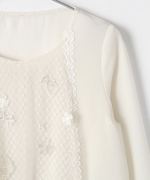 INGEBORG / インゲボルグ シャツ・ブラウス | 【アウトレット】ノルディックストレッチシフォン×レースブラウス | 詳細3