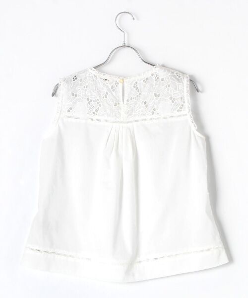 INGEBORG / インゲボルグ キャミソール・チューブトップ | 【アウトレット】アイレットフラワー刺繍キャミブラウス | 詳細1