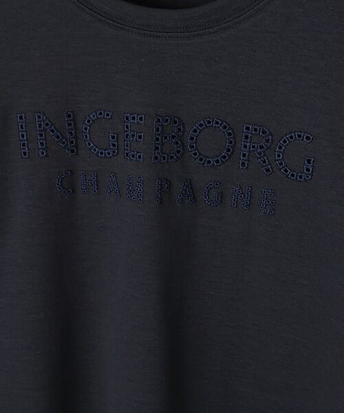 INGEBORG / インゲボルグ カットソー | 【アウトレット】綿麻ロゴTシャツ | 詳細8