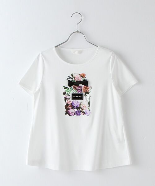 セール アウトレット 花デザインプリントtシャツ Tシャツ Ingeborg インゲボルグ ファッション通販 タカシマヤファッションスクエア