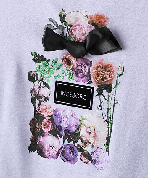 INGEBORG / インゲボルグ Tシャツ | 【アウトレット】花デザインプリントTシャツ | 詳細7