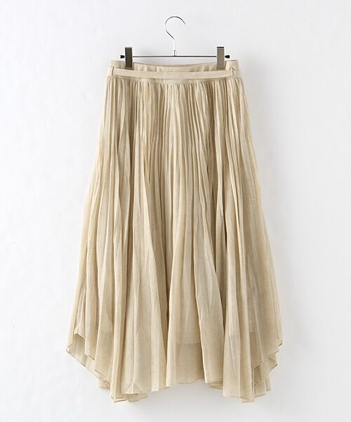 INGEBORG / インゲボルグ ロング・マキシ丈スカート | 【アウトレット】デニム風プリントふわゆるプリーツスカート  | 詳細2