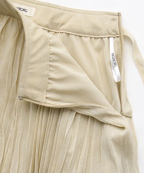 INGEBORG / インゲボルグ ロング・マキシ丈スカート | 【アウトレット】デニム風プリントふわゆるプリーツスカート  | 詳細5