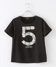 【アウトレット】５番レースプリントTシャツ
