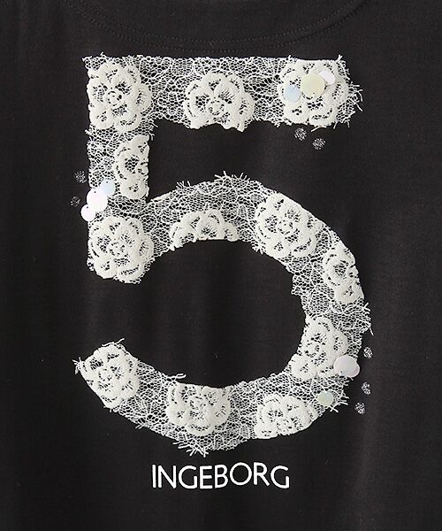 INGEBORG / インゲボルグ Tシャツ | 【アウトレット】５番レースプリントTシャツ | 詳細1