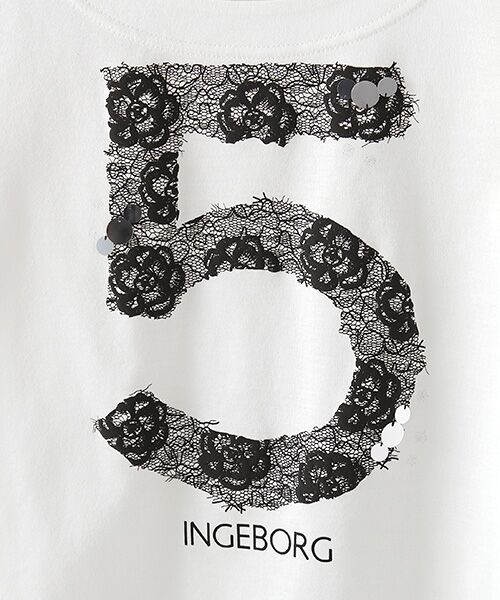 INGEBORG / インゲボルグ Tシャツ | 【アウトレット】５番レースプリントTシャツ | 詳細2