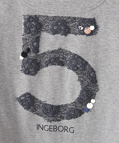 INGEBORG / インゲボルグ Tシャツ | 【アウトレット】５番レースプリントTシャツ | 詳細3