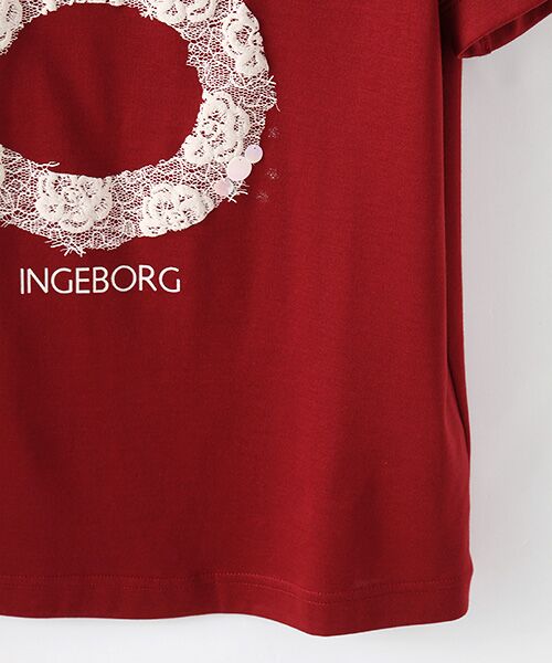 INGEBORG / インゲボルグ Tシャツ | 【アウトレット】５番レースプリントTシャツ | 詳細6