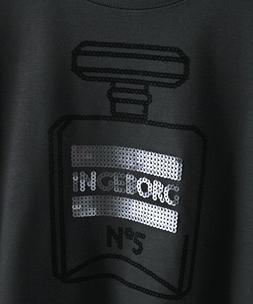 INGEBORG / インゲボルグ Tシャツ | 【アウトレット】スムース素材香水瓶柄Tシャツ | 詳細1