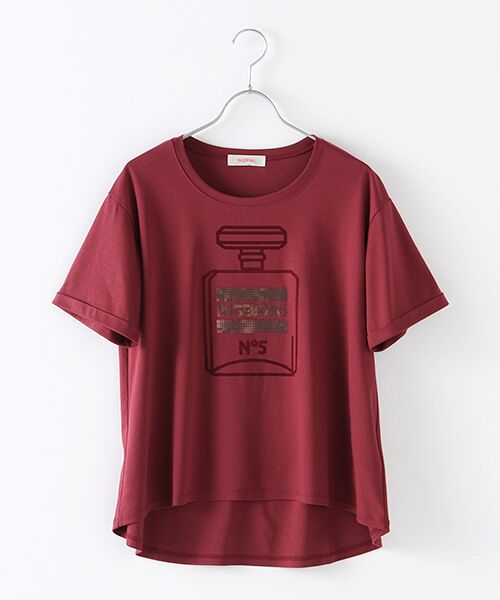 INGEBORG / インゲボルグ Tシャツ | 【アウトレット】スムース素材香水瓶柄Tシャツ | 詳細8