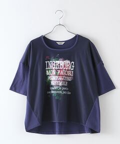 【アウトレット】フラワープリントワイドスクエアトップス