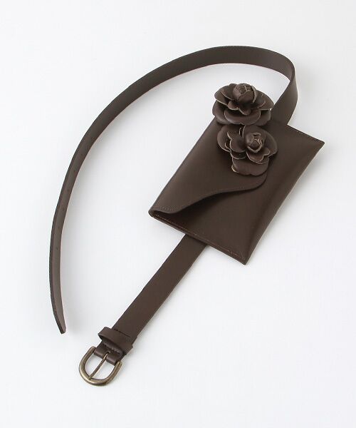 INGEBORG / インゲボルグ ベルト・サスペンダー | 【アウトレット】カメリア付ポシェットベルト | 詳細1