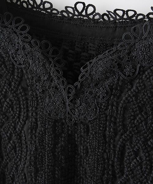 INGEBORG / インゲボルグ シャツ・ブラウス | 【アウトレット】ケーブルエンブロイダリーブラウス | 詳細4