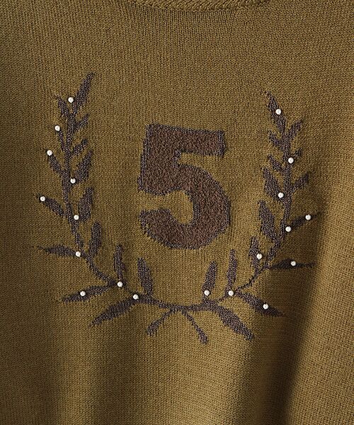 INGEBORG / インゲボルグ ニット・セーター | 【アウトレット】5番ロゴニットセーター | 詳細6