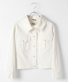 【OUTLET】メタルボタンアクセントデニムジャケット