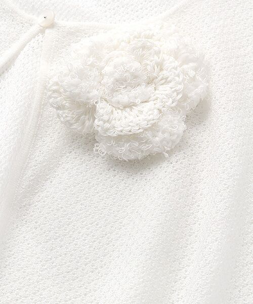 INGEBORG / インゲボルグ カーディガン・ボレロ | 【OUTLET】コサージュ付さらりニットカーディガン | 詳細2