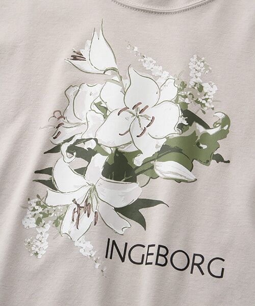INGEBORG / インゲボルグ Tシャツ | 【OUTLET】カサブランカプリントカットソー | 詳細8