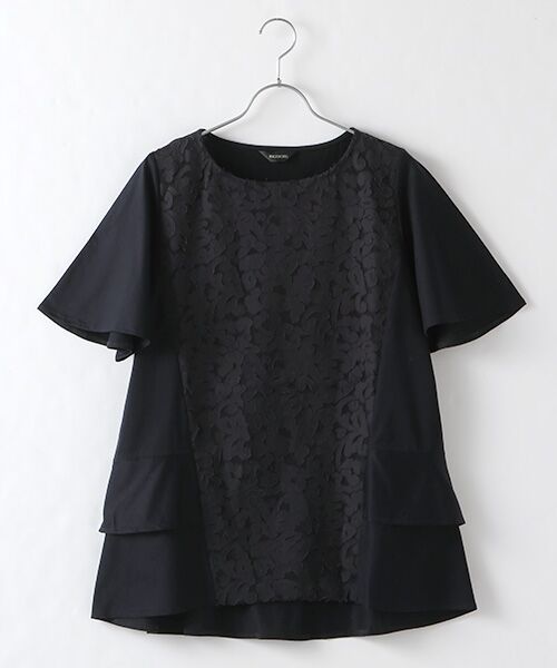 セール】 【OUTLET】フォンダンフルールpt.チュニックブラウス