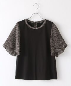 【アウトレット】ドットｐｔ.フレアースリーブカットソー