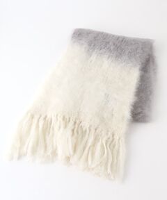 【OUTLET】モヘアコントラストカラーマフラー