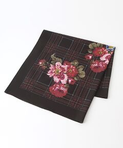 【OUTLET】チェックブーケｐｔ.スカーフ