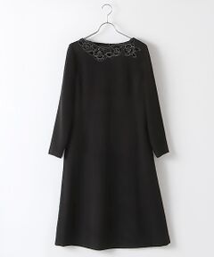 【OUTLET】アンゴラビーバーフラワーカットワンピース