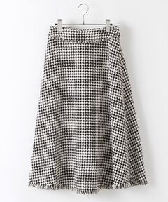 【OUTLET】リングツイードセミフレアースカート