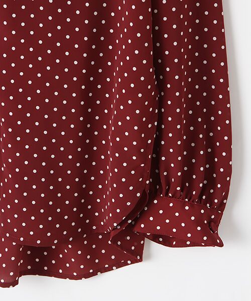 セール】 【OUTLET】デシンドットブラウス （シャツ・ブラウス