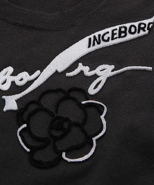 INGEBORG / インゲボルグ ニット・セーター | 【OUTLET】ロゴpt.ニットプルオーバー | 詳細1