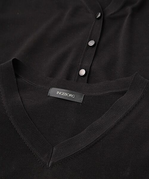 INGEBORG / インゲボルグ カーディガン・ボレロ | 【OUTLET】シルクコットンニットアンサンブル | 詳細1