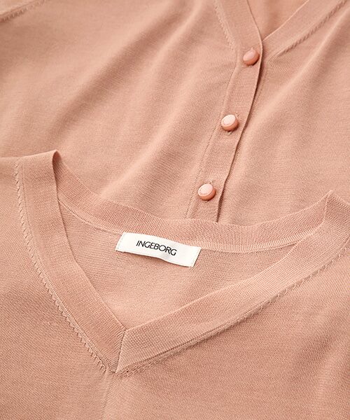 INGEBORG / インゲボルグ カーディガン・ボレロ | 【OUTLET】シルクコットンニットアンサンブル | 詳細3