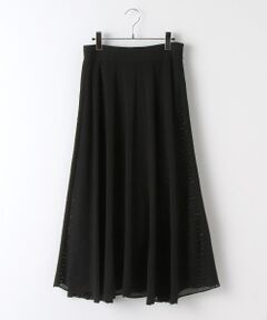 【OUTLET】スムース＆レース編み大人ニットスカート