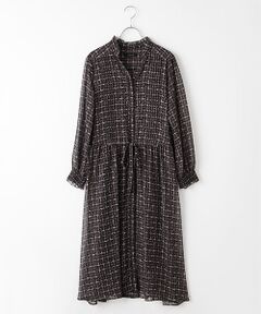 【OUTLET】ツイードpt. シフォンワンピース