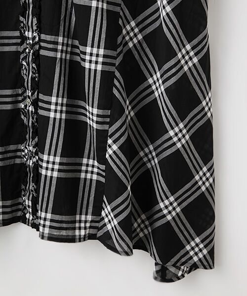 INGEBORG / インゲボルグ ロング・マキシ丈ワンピース | 【アウトレット】ローンチェックワンピース | 詳細4