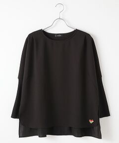 【OUTLET】リブニットスリーブプルオーバー