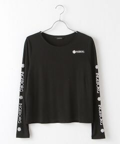 【OUTLET】〈インゲボルグスポーツライン〉カメリア＆ロゴpt. ロングスリーブカットソー