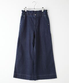 【OUTLET】ストレッチデニムワイドパンツ