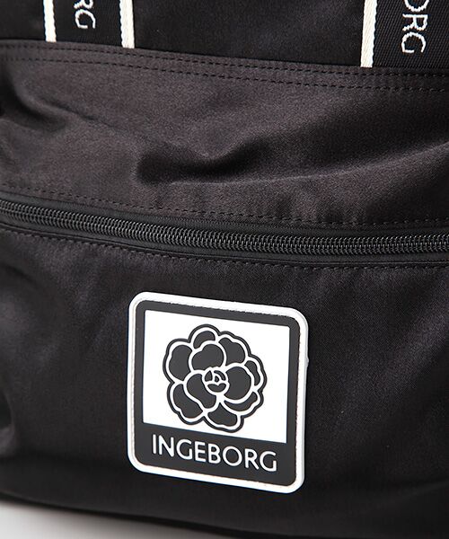 INGEBORG / インゲボルグ リュック・バックパック | 【OUTLET】ロゴ＆カメリアテープマットサテン３WAYバッグ | 詳細10