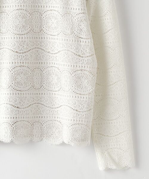 INGEBORG / インゲボルグ シャツ・ブラウス | 【OUTLET】ウール調レースハイネックブラウス | 詳細4