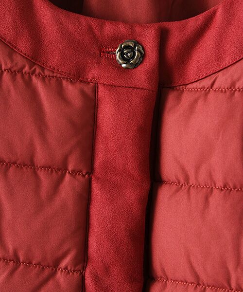 INGEBORG / インゲボルグ ノーカラージャケット | 【OUTLET】超高密度タフタノーカラー中綿ジャケット | 詳細2