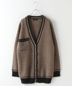 【OUTLET】配色トリミングニットカーディガン
