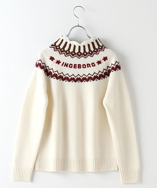 INGEBORG / インゲボルグ ニット・セーター | 【OUTLET】タスマニアラムウールニットプルオーバー | 詳細2