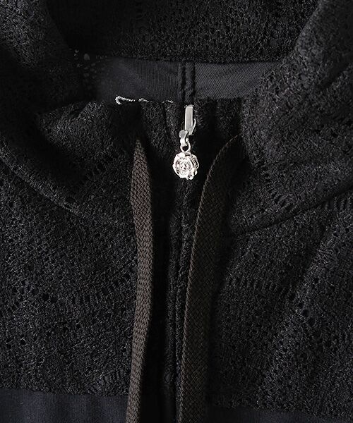 INGEBORG / インゲボルグ ブルゾン | 【OUTLET】ウール調レースハイブリッドブルゾン | 詳細1