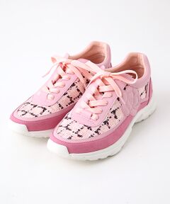 【OUTLET】リントンツイード転写プリントスニーカー