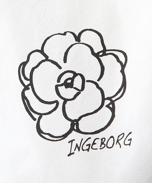 INGEBORG / インゲボルグ ショルダーバッグ | 【OUTLET】カメリア＆ロゴポイント帆布２Wayバッグ | 詳細5