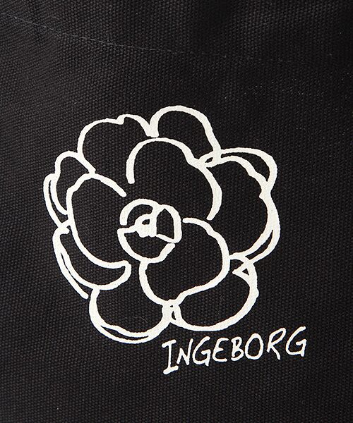 INGEBORG / インゲボルグ トートバッグ | 【OUTLET】カメリア＆ロゴポイント帆布トートバッグ | 詳細5